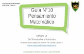 COLEGIO MARTA BRUNET PUNTA DE CORTES Guía N 10 …
