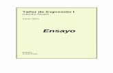 EEnnssaayyoo - Taller de expresión 1