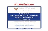 MARCO MACROECONÓMICO MULTIANUAL 2022-2025