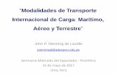 Modalidades de Transporte Internacional de Carga Marítimo ...