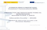 FORMULARIO COMENTADO Erasmus+ Convocatoria 2020 …