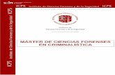 MÁSTER DE CIENCIAS FORENSES EN CRIMINALÍSTICA