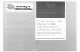 Plan anual Desarrollo Archivfstico (PADA) 2019