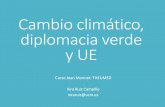 Cambio climático, diplomacia verde y UE