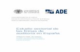 Estudio sectorial de las firmas de auditoría en España