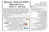Hoover School PFO Membresía 2017-2018 …