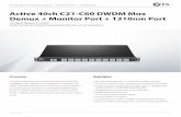 Active 40ch C21-C60 DWDM Mux Demux + Monitor Port + …