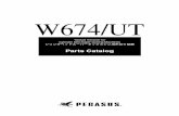 Pegasus W674/UT Parts Catalog - szwalnicze