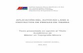 Aplicación del AutoCAD Land a proyectos de presas de tierra 1