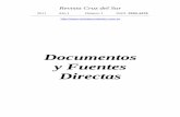 Documentos y Fuentes Directas - Revista Cruz del Sur