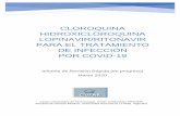 CLOROQUINA HIDROXICLOROQUINA LOPINAVIR/RITONAVIR …