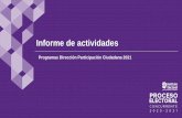 Programas Dirección Participación Ciudadana 2021