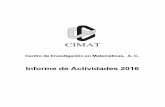 Informe de Actividades 2016 - CIMAT