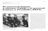 El mariscal Pétain a Girona (1939) i el general Franco a ...