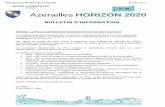 MAIRIE d’AZERAILLES 54122 N° 98 Azerailles HORIZON 2020
