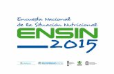 Encuesta Nacional de la Situación Nutricional ENSIN 2015