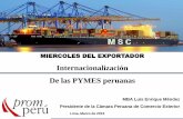Internacionalización De las PYMES peruanas