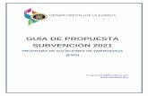 GUÍA DE PROPUESTA SUBVENCIÓN 2021