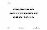 Memoria actividades 2016 - FVCE