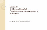 Unidad 1 El idioma Español. Fundamentos conceptuales y ...