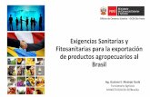 Exigencias Sanitarias y Fitosanitarias para la exportación ...
