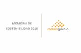 memoria de sostenibilidad 2018 - Grupo Ramón Garcia