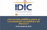 ¿Inversión pública para el crecimiento económico de México?
