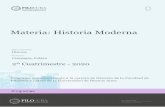 Materia: Historia Moderna