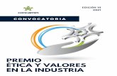 Convocatoria Premio Etica y Valores en la Industria 2021