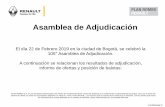 Asamblea de Adjudicación - Renault Group