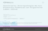 Seminario: Antropología de las Políticas Públicas en ...