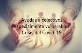 Ayudas a colectivos especialmente vulnerables Crisis del ...
