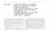 XVII. DISPOSICIONES DE CARACTER GENERAL EN MATERIA DE ...