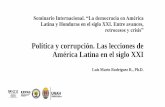 Política y corrupción. Las lecciones de América Latina en ...