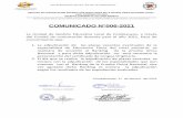 COMUNICADO N°006-2021 - UGEL CONDESUYOS