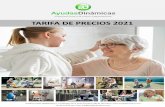 Productos para una mayor independencia TARIFA DE PRECIOS 2021