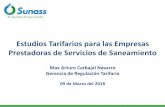 Estudios Tarifarios para las Empresas Prestadoras de ...