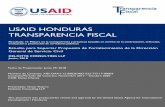 USAID HONDURAS TRANSPARENCIA FISCAL