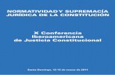 X Conferencia Iberoamericana de Justicia Constitucional