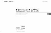 Compact Disc MiniDisc Deck - Sony