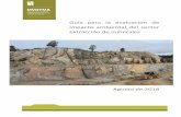 Guía para la evaluación de impacto ambiental del sector ...