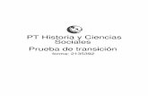 PT Historia y Ciencias Sociales Prueba de transición