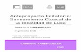 Anteproyecto licitatorio: Saneamiento Cloacal de la ...