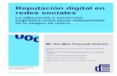 Reputación digital en redes sociales
