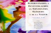 INTERVENCIÓN E INVESTIGACIÓN CONTEXTOS CLÍNICOS SALUD