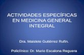 ACTIVIDADES ESPECÍFICAS EN MEDICINA GENERAL INTEGRAL