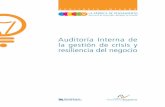 Auditoría Interna de la gestión de crisis y resiliencia ...