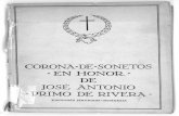 CORONA-DE'SONETOS - EN HONOR - DE JOSÉ ANTONIO - PRIMO DE ...