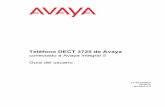 Teléfono DECT 3725 de Avaya