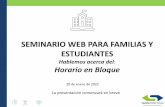 SEMINARIO WEB PARA FAMILIAS Y ESTUDIANTES